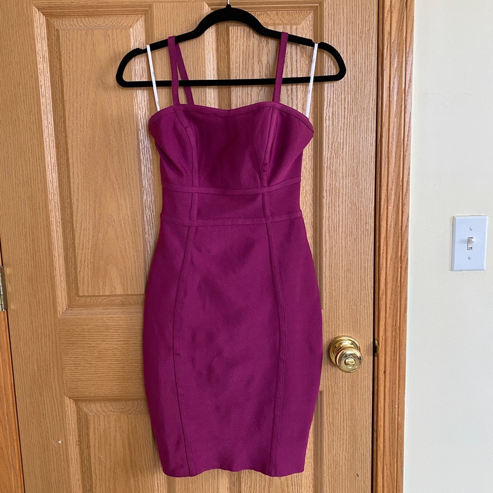 Lulus Feeling Sexy Magenta Bandage Bodycon Dress